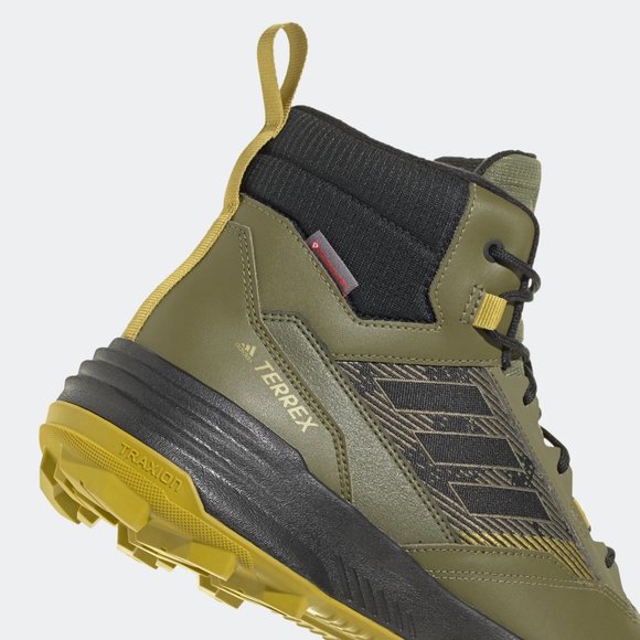 Adidas Terrex Unity Leather Mid Cold RDY Men's 13 Hiking Boots Olive NEW… - Picture 3 of 14
